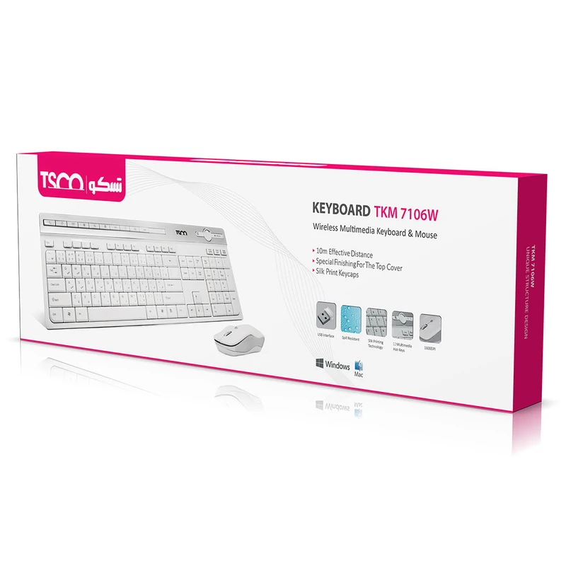 کیبورد و ماوس تسکو مدل TKM-7106