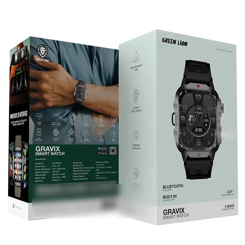ساعت هوشمند گرین لاین مدل GRAVIX GL-SWA43
