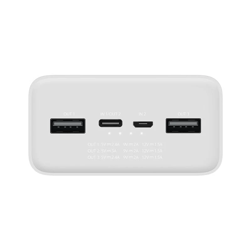 پاوربانک 18 وات شیائومی مدل Mi PB3018ZM ظرفیت 30000 میلی‌آمپر ساعت