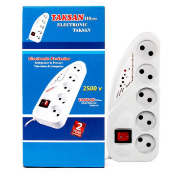 چندراهی برق و محافظ ولتاژ تکسان مدل TS-110