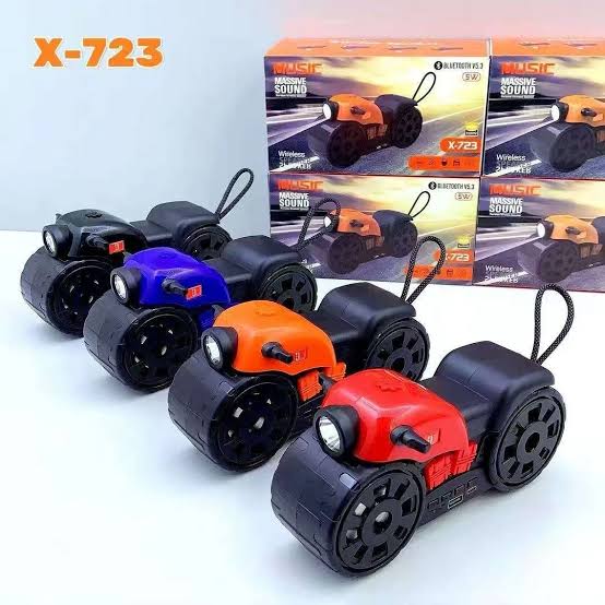 اسپیکر بلوتوثی قابل حمل طرح موتور مدل X-723