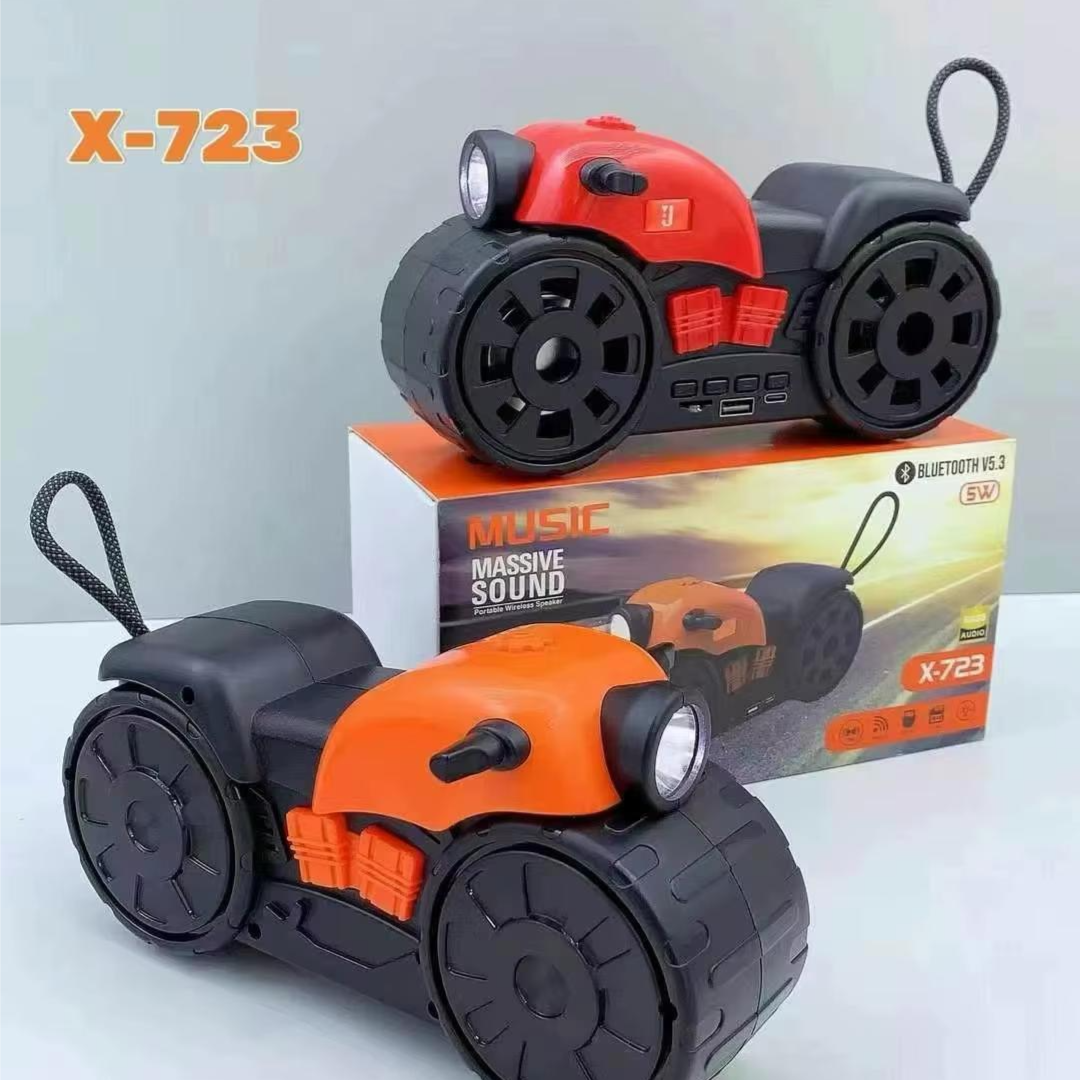 اسپیکر بلوتوثی قابل حمل طرح موتور مدل X-723