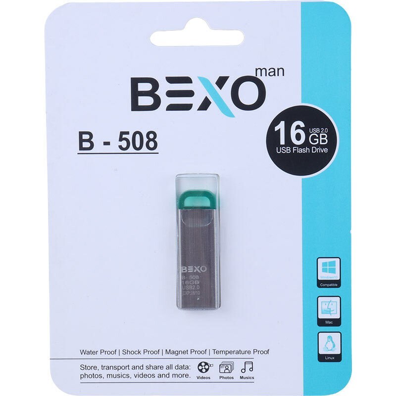تصویر  فلش مموری بکسو من مدل B508  ظرفیت 16 گیگابایت